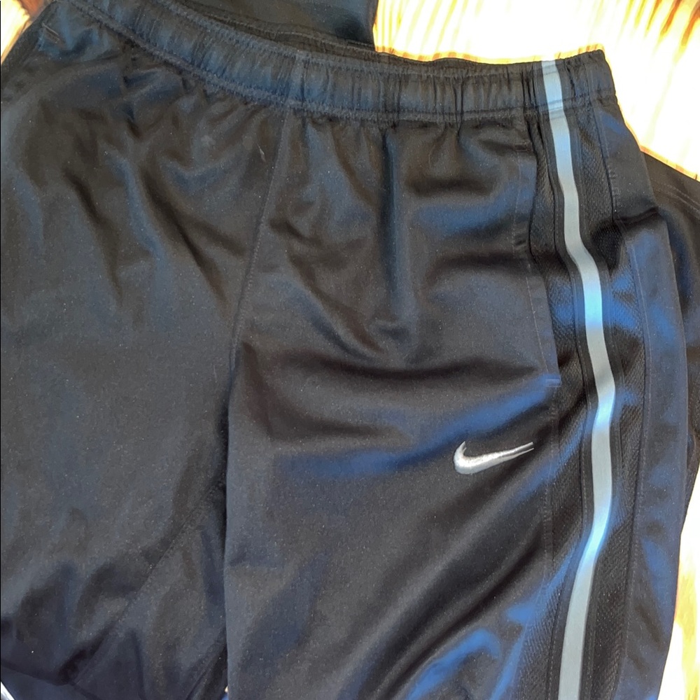 Nike Black Pants with Gray Stripe